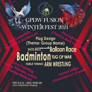 GPDW Winter Fusion Fest Flyer