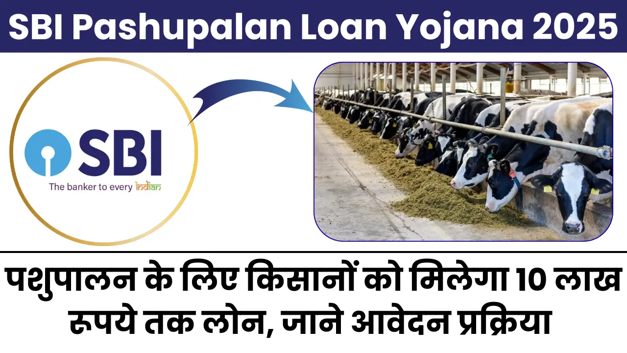 SBI Pashupalan Loan Yojana 2025: पशुपालन के लिए किसानों को मिलेगा 10 लाख रूपये तक लोन, जाने आवेदन प्रक्रिया